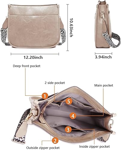 Borse a tracolla in pelle da donna, borsetta a tracolla con tracolla a chitarra, tasche con cerniera, borsa a mano, borsa a spalla