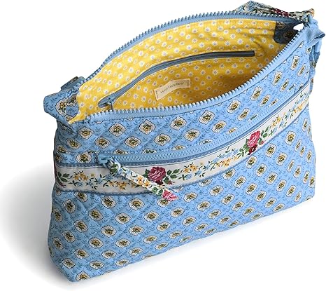 Borsa a tracolla hipster da donna in cotone premium con cerniera originale