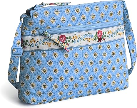 Borsa a tracolla hipster da donna in cotone premium con cerniera originale